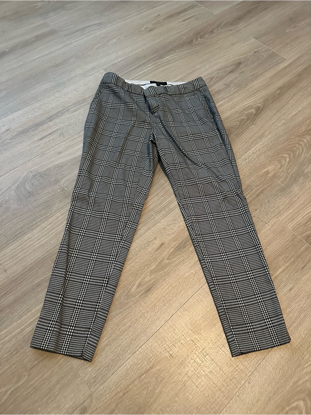 Banana Republic Black & white  Glen Plaid Ankle Pants